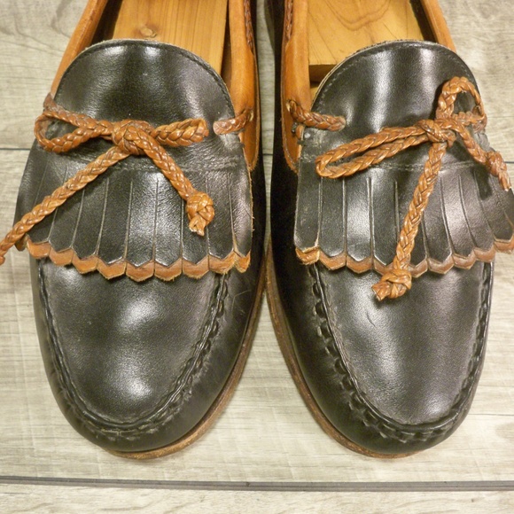 Allen Edmonds Woodstock Black Leather Tassel Loafer Shoes Men\'s Made in USA 7.5 main image 7